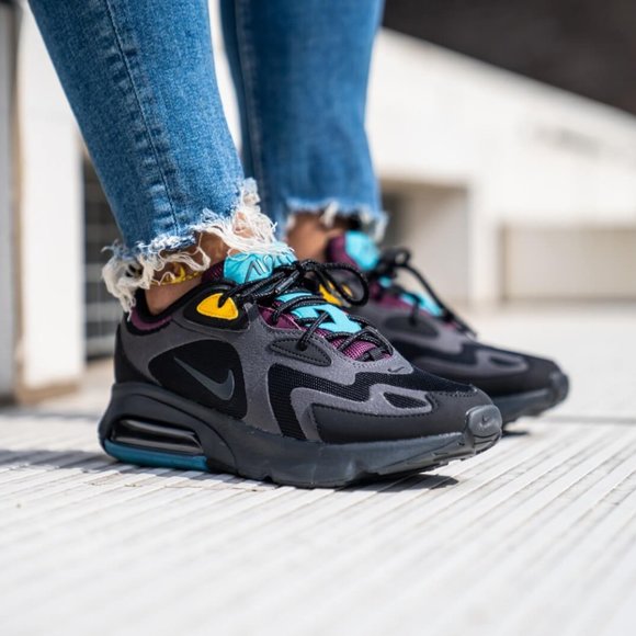 air max 200 black bordeaux